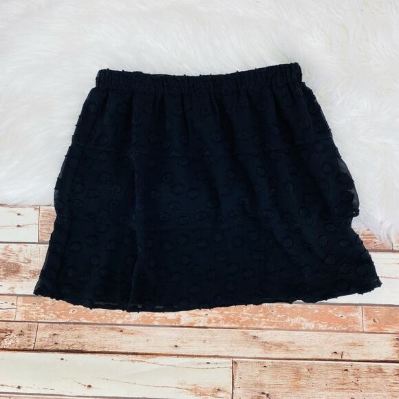 Ann Taylor LOFT Women's Bi-Layer Chiffon Overlay Polka Dot Skirt Sz Petite SM SP - Picture 5 of 5